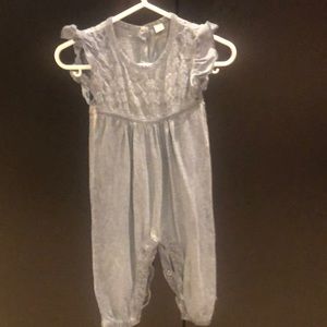 Minymo 6m girls light denim style romper